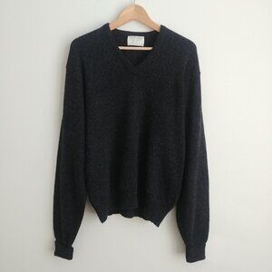 Vintage Jeff Lamb Lord Jeff Men's/Unisex Sz Large V Neck Grey Lambswool …